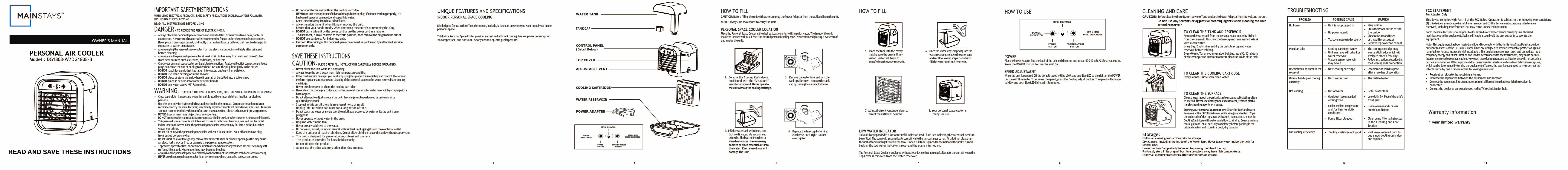 personal air cooler mainstays
