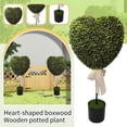 thumbnail image 5 of Artificial Heart-Shaped Topiary for Decorating Entryways, Patios, and Interiors with Plastic Foliage and Low Maintenance, 5 of 9