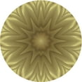 thumbnail image 1 of Ahgly Company Indoor Round Patterned Metallic Gold Novelty Area Rugs, 8' Round, 1 of 6