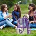 thumbnail image 5 of Tunhigl Clear Backpack, Mini Transparent Backpack, Multi-Pocket See-Through Bag for Concerts, Festivals, Sports Events and Beach, 5 of 5