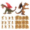 thumbnail image 4 of Figura de acción de caballeros medievales a escala 1/72, juguete de construcción, ideal para niñas y niños, regalo de cumpleaños, juguete de caballero DIY para niños oro, 4 of 10