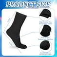 thumbnail image 2 of 4 Pairs Liner Socks Lightweight Hiking Liners Calf Sweat Absorption Warm Socks for Women Men Adult, 2 of 6