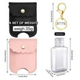 Glass Water Bottles Travel Bottle And Keychain Holder Refillable Empty
