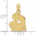 thumbnail image 2 of 10K Yellow Gold #1 Football With Helmet Charm (14.2 X 14.3) Made In United States -Jewelry By Sweet Pea, 2 of 5