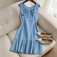 thumbnail image 7 of Admvng Dress for Women Ruffle Hem Sleeveless Round Neck Summer Vacation Sundress, 7 of 7