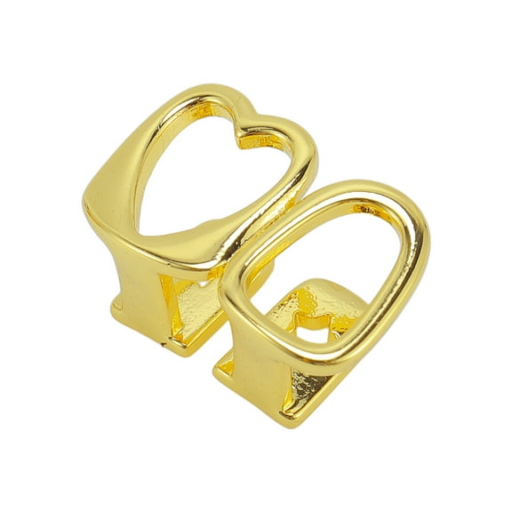 Unique Bargains 1 Pc Fake Grills Hip Hop Fashion Teeth Grillz Gold Tone