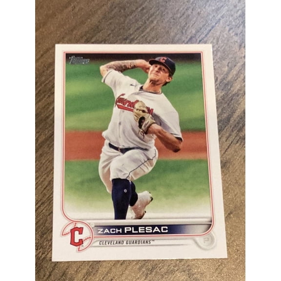 Zach Plesac Cleveland Guardians MLB 2022 Topps 377