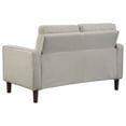 thumbnail image 4 of Bow 54 Inch Loveseat- Grid Tufted Back- Track Arms- Self Welt Trim- Beige, 4 of 6