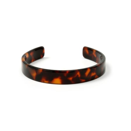 - Bling Jewelry Acrylic Tortoise Shell Thin Brown Cuff Bracelet
