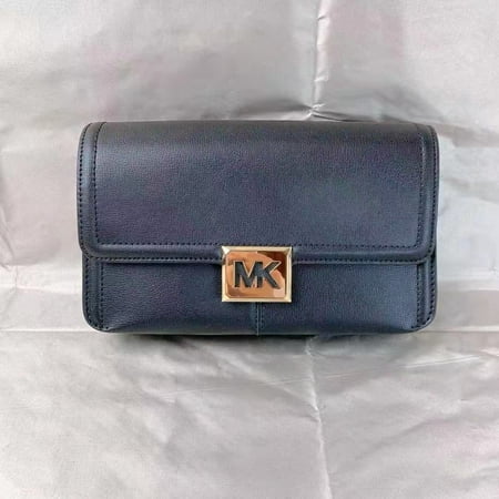 Michael Kors 35F1G6Sl3L Sonia Medium Leather Shoulder Bag In Black