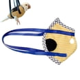 thumbnail image 2 of Portable Bird Carrier Bag, Escape Resistant Parrot Carrier with Harness Leash, Adjustable Anti-Bite Walking Vest for Small Medium Parrots, Cockatiel, Conure - Yellow, 2 of 10