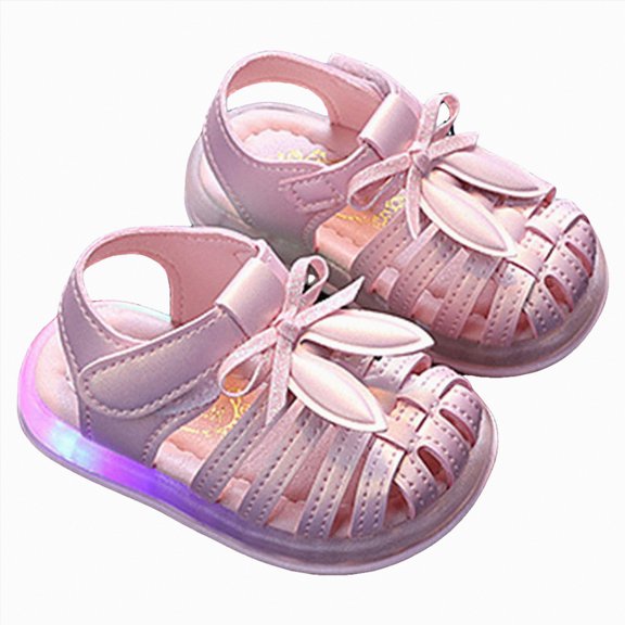 Duqingm Sandals for Girls Toddler Classic Fisherman Sandals Girls Closed Toe Water Pool Beach Sandal Naturally Splay Pink,5.5
