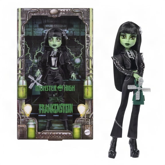 Monster High x Universal Monsters Frankenstein Collector Doll with Black Clothes & Windmill Purse