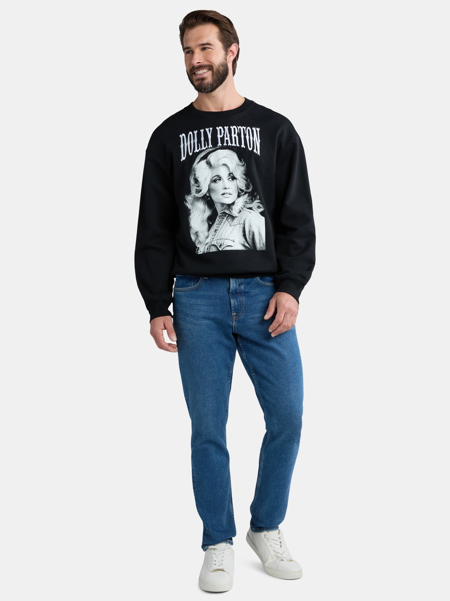 Dolly Parton, Men's & Big Men's Graphic Sweatshirt, Sizes XS-3X