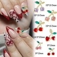 thumbnail image 4 of Adornos para Uñas PBPCGBW 12 Piezas Cerezas con Rhinestones para DIY, 4 of 7