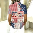 thumbnail image 4 of 250th Anniversary USA Shirt Casual 250 Years Of Freedom T Shirt Button Down Short Sleeve Shirts Patriotic Shirts Tops, 4 of 7