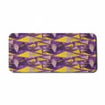 thumbnail image 1 of Geometric Computer Mouse Pad, Memphis Style Funny Triangles Dots Zigzags Stars and Waves, Rectangle Non-Slip Rubber Mousepad X-Large, 35" x 15" Gaming Size, Yellow Purple, by Ambesonne, 1 of 2