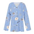 thumbnail image 5 of Puntoco Blusa tipo cárdigan con estampado cómodo e informal de manga larga para mujer Puntoco Puntoco-1, 5 of 5