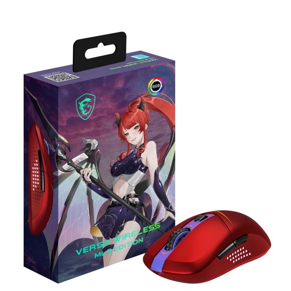 Ratón para juegos msi Versa W MLG Edition RED 26,000 DPI RGB Light