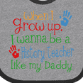 thumbnail image 4 of Inktastic History Teacher Like Daddy Boys or Girls Baby Bib, 4 of 4