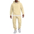 thumbnail image 6 of CONFREE Mens Sweatsuit 2 Peice Sets Athletic Tracksuit for Men Solid Y2K Hoodies Sweatpants Outfits Streetwear Fall Winter Track Suits Set, 6 of 9
