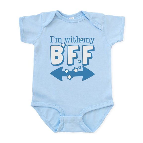 CafePress - I'm With My BFF (BOTH) Infant Bodysuit - Baby Light Bodysuit, Size Newborn - 24 Months