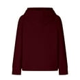 thumbnail image 4 of Dyegold Lightweight Hoodie Women Sale Ladies Solid Basic Waffle Pullovers Top Oversized Sweaters For Women Y2k Clothes Plus Size ​Christmas ​Crewneck Sweatshirts ​Fall, 4 of 6