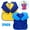 Blue, variant on Vorkoi Kids Art Smocks 2 Piece for Ages 3-8 Years