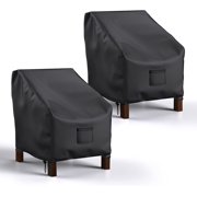 Patio Chair Covers Waterproof, Lounge Deep Seat Cover, Heavy Duty Outdoor Lawn Patio Furniture Covers (31" W x 38" D x 30" H - 2 Pack)