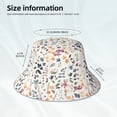thumbnail image 5 of Balery Watercolor Floral Sun Hats for Men Women Bucket Hat UPF 50+ Buckey Hat Boonie Hat Foldable UV Protection Hiking Beach Fishing Summer, 5 of 9