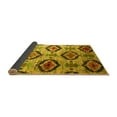 thumbnail image 2 of Ahgly Company Indoor Square Southwestern Yellow Country Area Rugs, 6' Square, 2 of 4