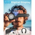 thumbnail image 2 of Jkjoy Portable Neck Fan with LED Display, 4000mAh Airflow Bladeless Fan for Indoor/Outdoor Travel, USB Rechargeable Wearable Personal Fan, 3-Speed Adjustable, Women's Neck Fan, 2 of 8