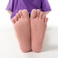 thumbnail image 5 of Calcetines de yoga de silicona antideslizantes de cinco dedos para mujer, calcetines profesionales para trampolín, deportes, fitness, pilates, calcetines de yoga para principiantes para mujer, 5 of 5