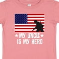 thumbnail image 4 of Inktastic Military Uncle is My Hero Us Flag Boys or Girls Baby T-Shirt, 4 of 5