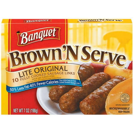 ConAgra Foods Banquet Brown 'N Serve Fully Cooked Sausage Links, 10 ea