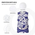 thumbnail image 3 of Sikiie Blue And White Porcelain Pattern Basketball Jersey Reversible Men's Mesh Athletic Sports Shirts Training Practice S-4XL4X-Large, 3 of 6