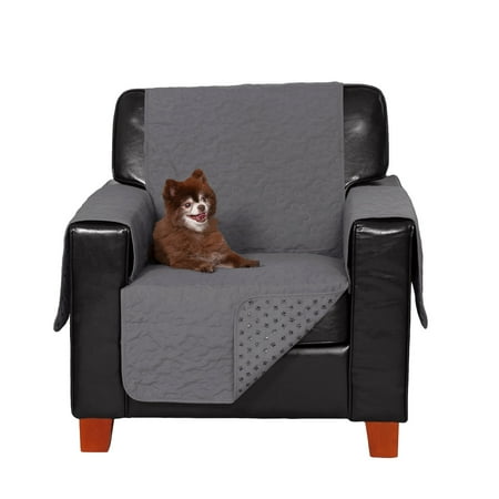 UPC: 0842229129090 | FurHaven Pet Products | Non-Skid Furniture Protector for Sofas & Chairs – Chair Gray