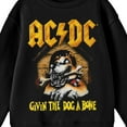 thumbnail image 2 of ACDC Givin The Dog A Bone Crew Neck Long Sleeve Boys' Black Sweatshirt-Medium, 2 of 2