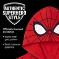 thumbnail image 4 of Marvel Spider-Man Adult Men or Women Cosplay Hooded T-Shirt Red Blue, 4 of 5