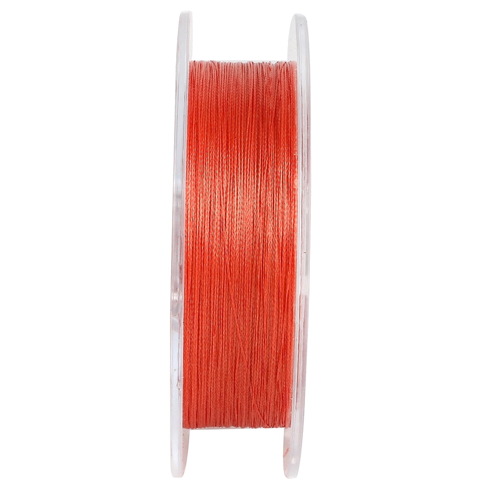 HERCULES Super Strong 100M 109 Yards Braided Fishing Line 6 LB Test for Saltwater Freshwater PE Braid Fish Lines 4 Strands - Red, 6LB (2.7KG), 0.08MM