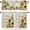 Sunflowersoa0473, variant on Spring Rod Pocket Kitchen Curtain Valance and Tiers Set,Floral Watercolor Vintage Flower 3 Piece Rod Pocket Kitchen Window Treatment Curtain Tier and Valance Set 24" Long