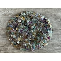 WHOLESALE Natural Semi Tumbled Rainbow Fluorite Gemstone Chips, Crushed Mini Crystals, Undrilled (Rainbow Fluorite, 10 Pounds)