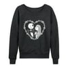 The Nightmare Before Christmas - Jack Sally Heart - Women's Lightweight French Terry Pullover