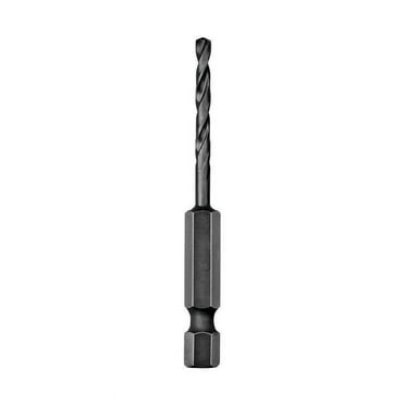 DEWALT DD5128 Impact Drill Bit, 7/16 in Dia, 4 in OAL, Spiral Flute, 1/4 in Dia Shank, Hex Shank Titanium