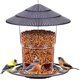 thumbnail image 1 of Comedero para pájaros colgante para pájaros salvajes Comedero para pájaros para jardín Balcón Comedero para pájaros colgante resistente a la intemperie - Negro TUNC Sencillez, 1 of 5