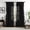 Black, variant on White Ruffle Curtains 84 Inches Long for Bedroom Living Room Rod Pocket Light Filtering Victorian Romantic Ruffle Curtains for Girls Room Window Privacy Decor Holiday Cottage, 2 Panels, 52x84