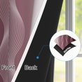 thumbnail image 2 of Ombre Burgundy Wave Blackout Curtains,2 Panels,63 Inch Length,Grommet Top,Thermal Insulated Window Drapes for Bedroom Living Room, 2 of 6
