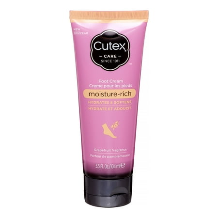 Cutex Moisturizing Foot Cream, 3.5 Oz