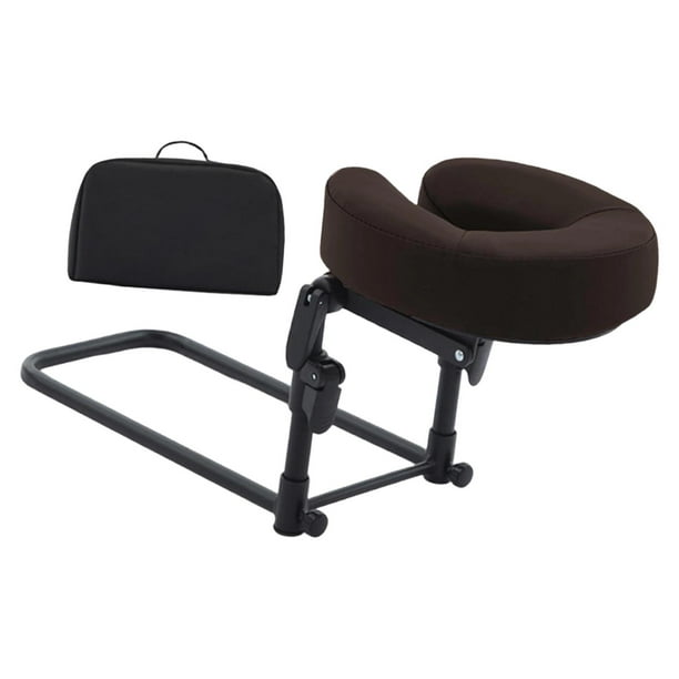 Cojín de apoyo para la cabeza y el rostro, almohada portátil profesional para dormir boca abajo Café