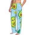 thumbnail image 2 of Balery Cartoon Avocado print Men's Pajama Pants,Ultra Lightweight Pjs,Lounge Pant-X-Large, 2 of 9